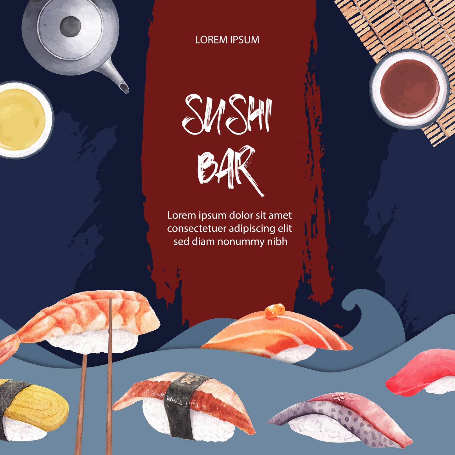 50+ Sushi Restaurant Menu Templates | Printable Japanese Menu Design Bundle for Dine-in, Takeout & Promotions