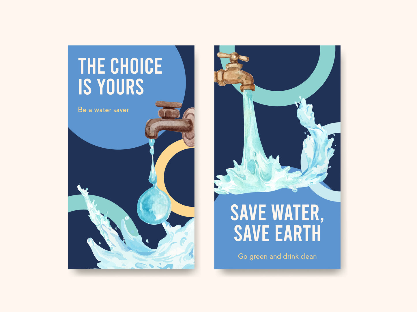 21 World Water Day Poster & Social Media Templates | Printable Water Conservation Awareness Designs