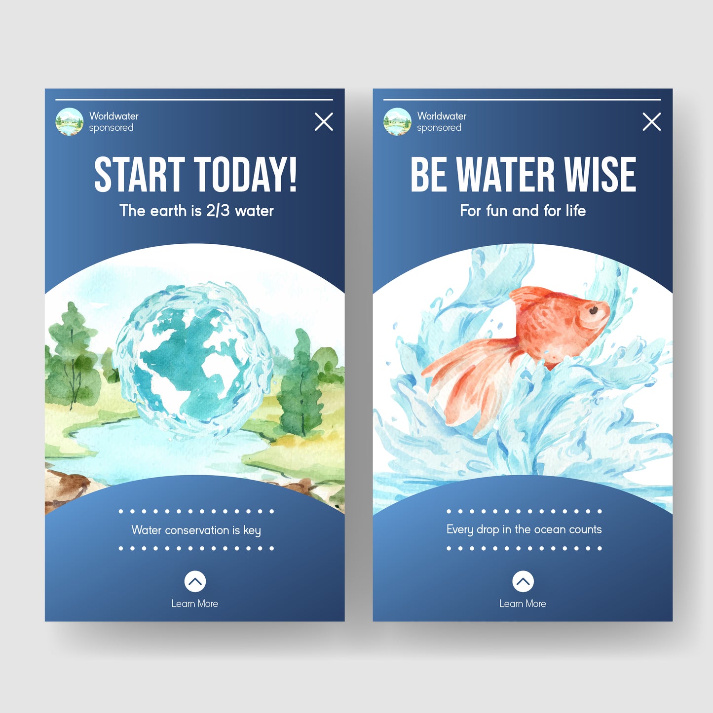 21 World Water Day Poster & Social Media Templates | Printable Water Conservation Awareness Designs