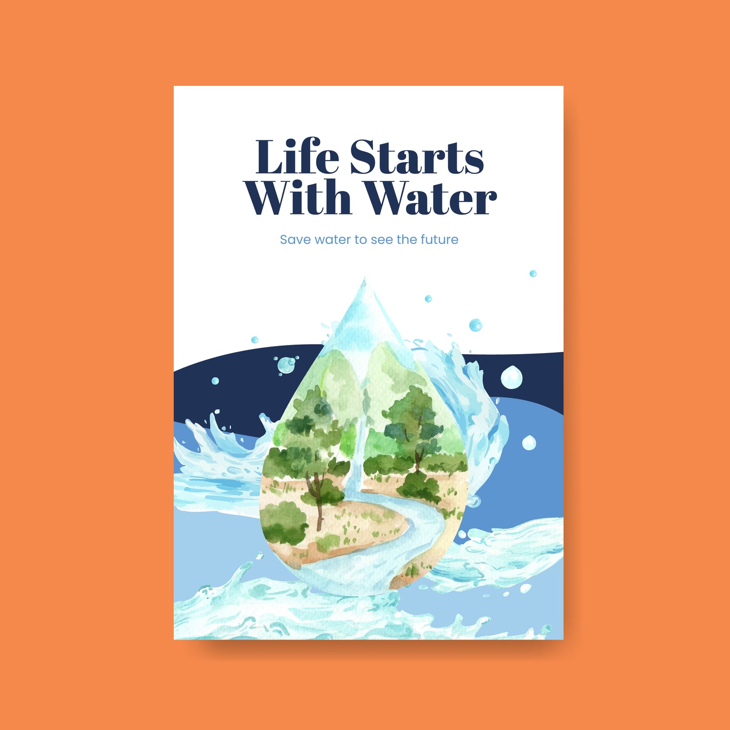 21 World Water Day Poster & Social Media Templates | Printable Water Conservation Awareness Designs