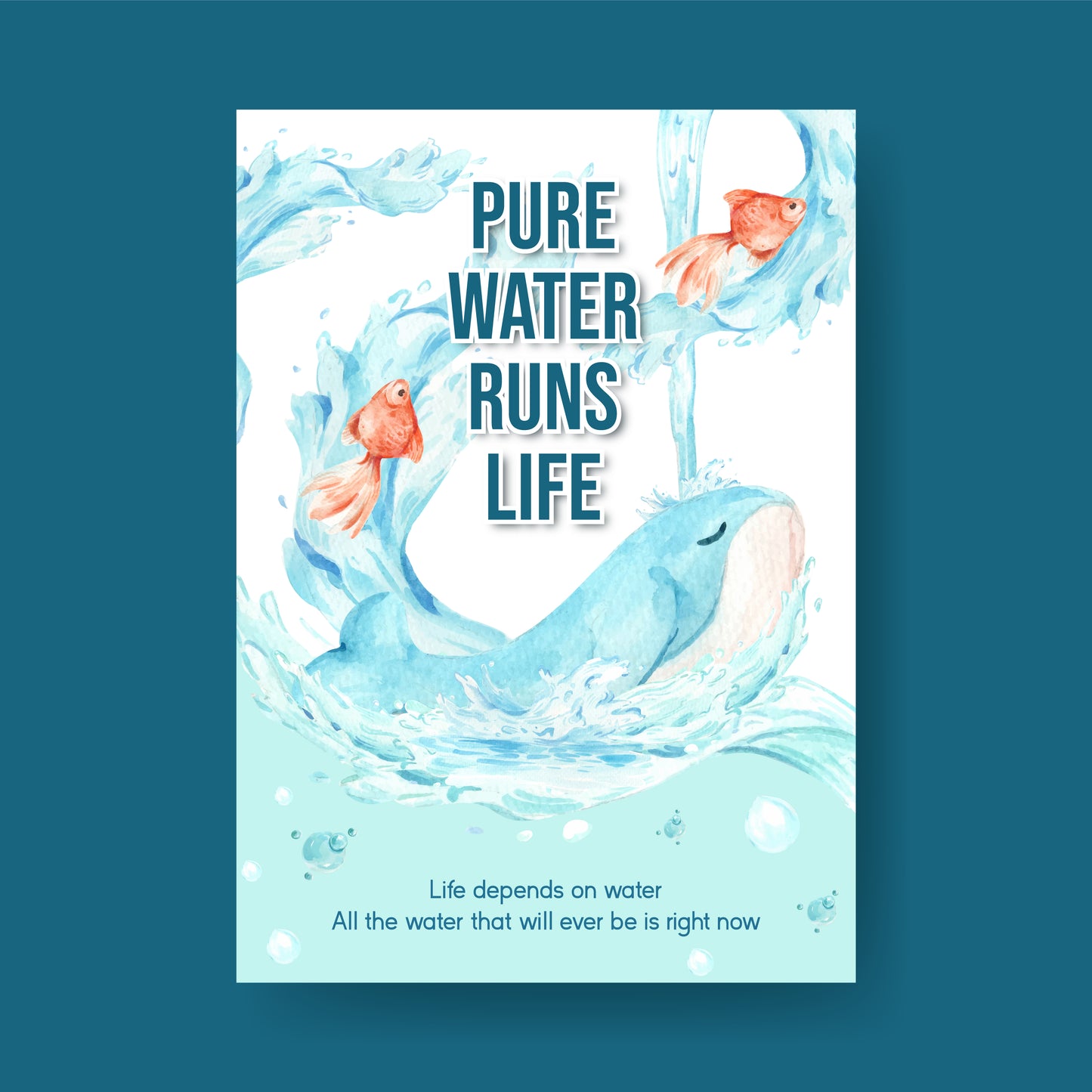 21 World Water Day Poster & Social Media Templates | Printable Water Conservation Awareness Designs
