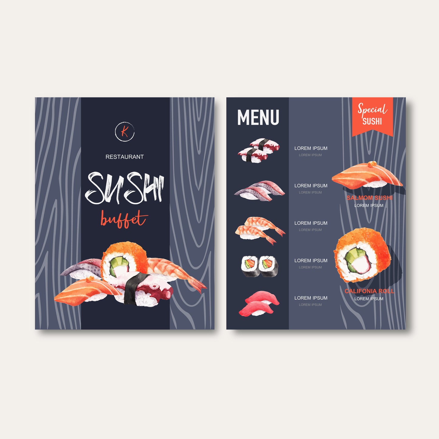 50+ Sushi Restaurant Menu Templates | Printable Japanese Menu Design Bundle for Dine-in, Takeout & Promotions