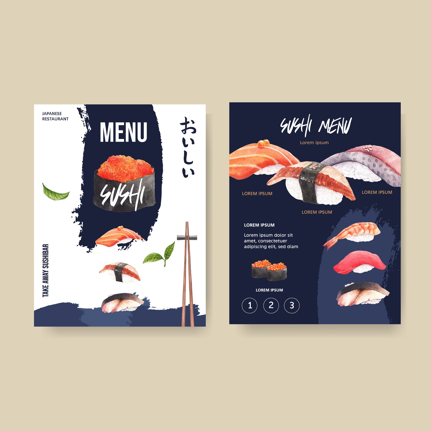 50+ Sushi Restaurant Menu Templates | Printable Japanese Menu Design Bundle for Dine-in, Takeout & Promotions