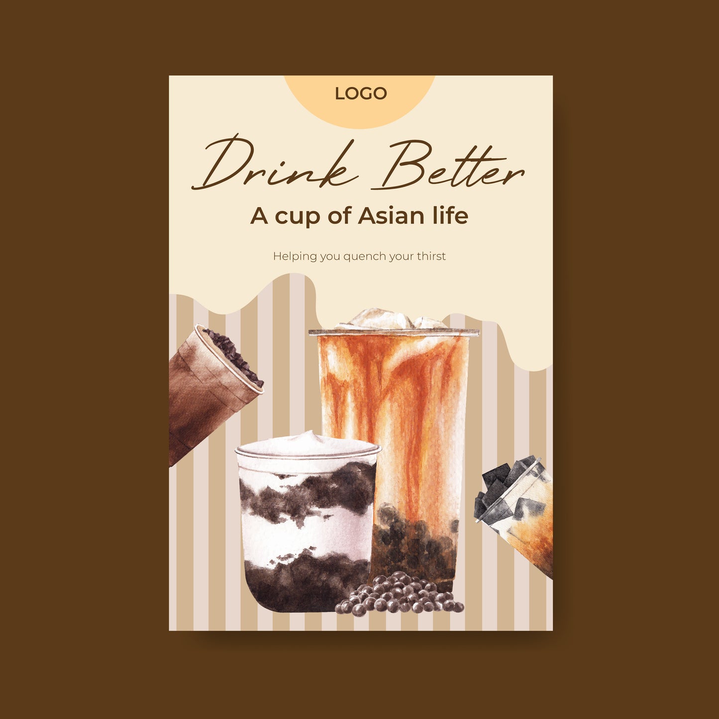 19 Bubble Tea & Coffee Shop Menu Templates | Printable Drink Menu Designs for Milk Tea Bars, Cafés & Takeout
