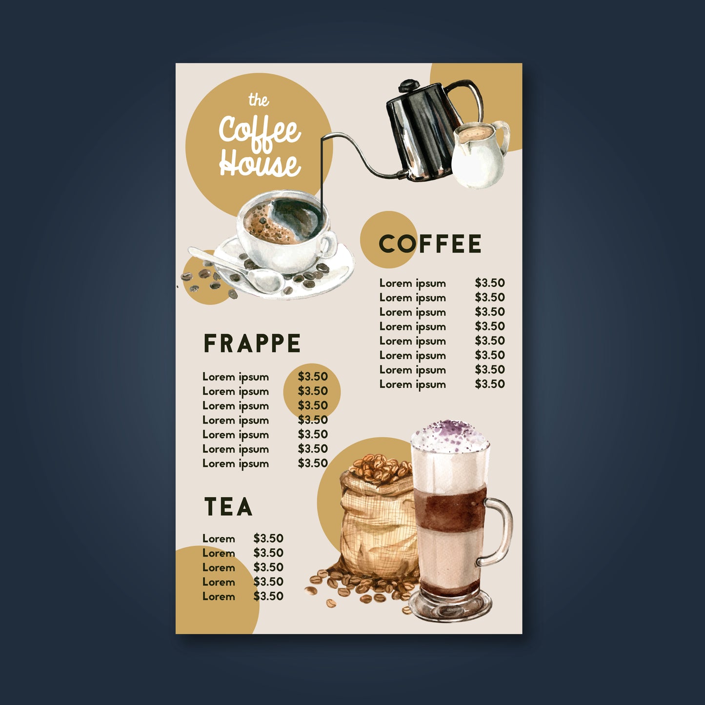 19 Bubble Tea & Coffee Shop Menu Templates | Printable Drink Menu Designs for Milk Tea Bars, Cafés & Takeout