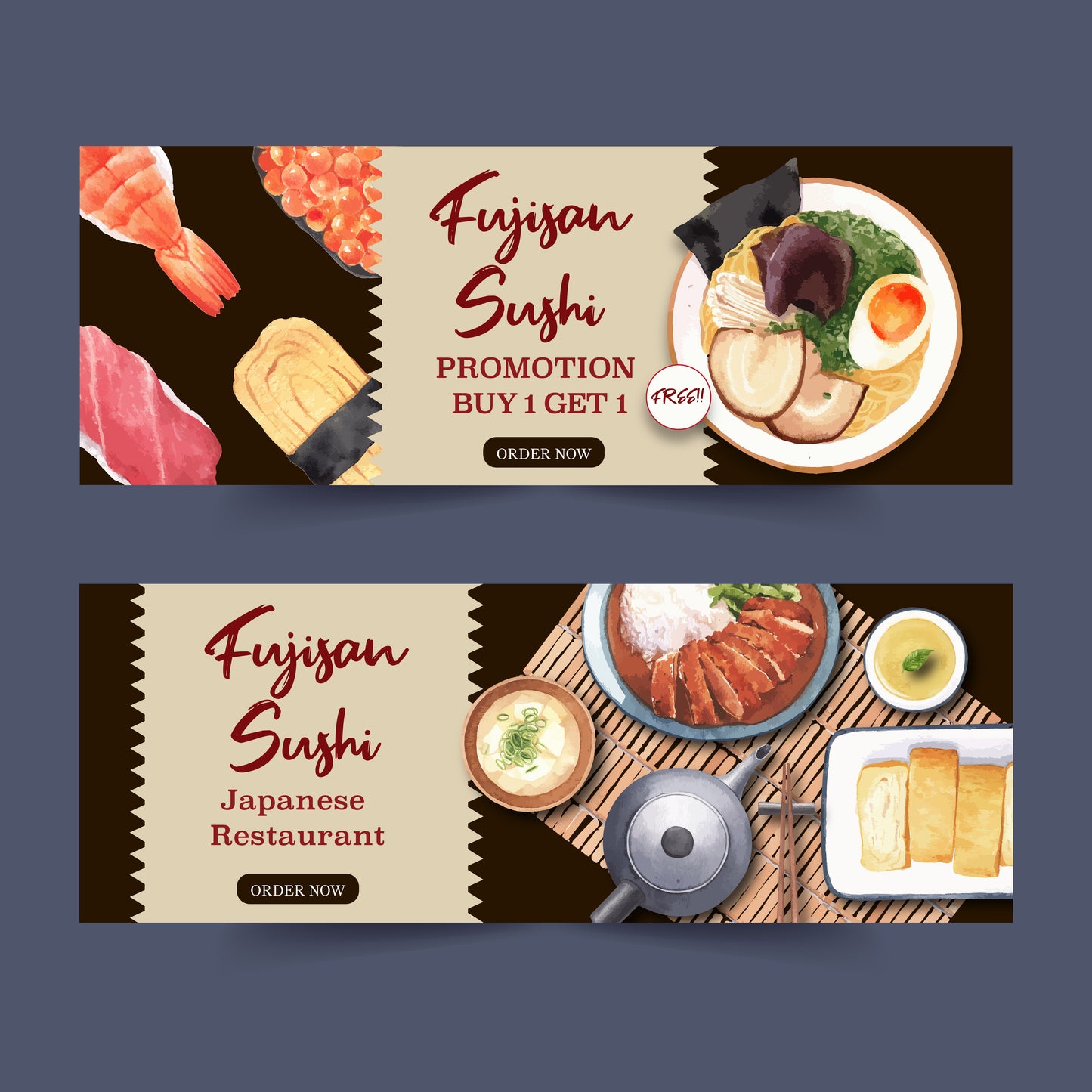 50+ Sushi Restaurant Menu Templates | Printable Japanese Menu Design Bundle for Dine-in, Takeout & Promotions