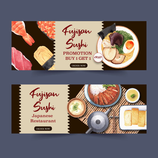 50+ Sushi Restaurant Menu Templates | Printable Japanese Menu Design Bundle for Dine-in, Takeout & Promotions