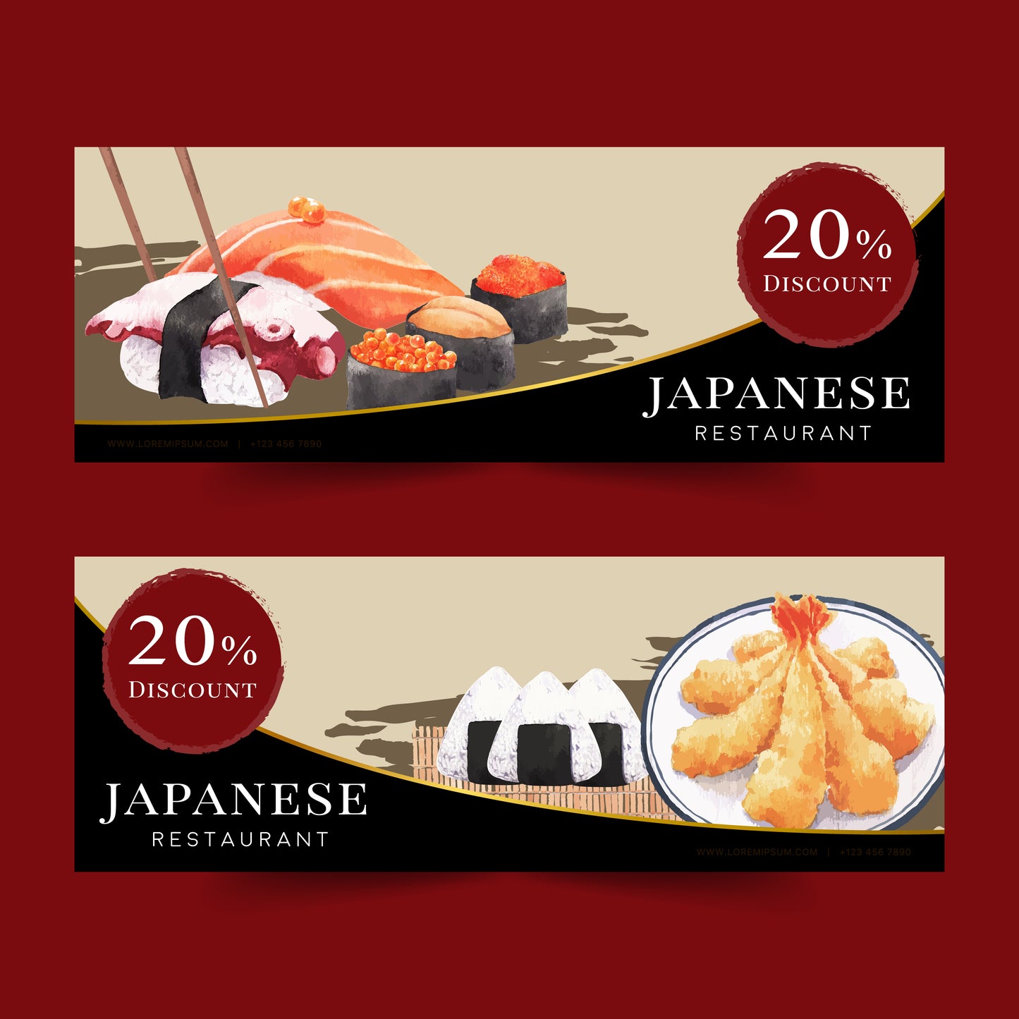 50+ Sushi Restaurant Menu Templates | Printable Japanese Menu Design Bundle for Dine-in, Takeout & Promotions