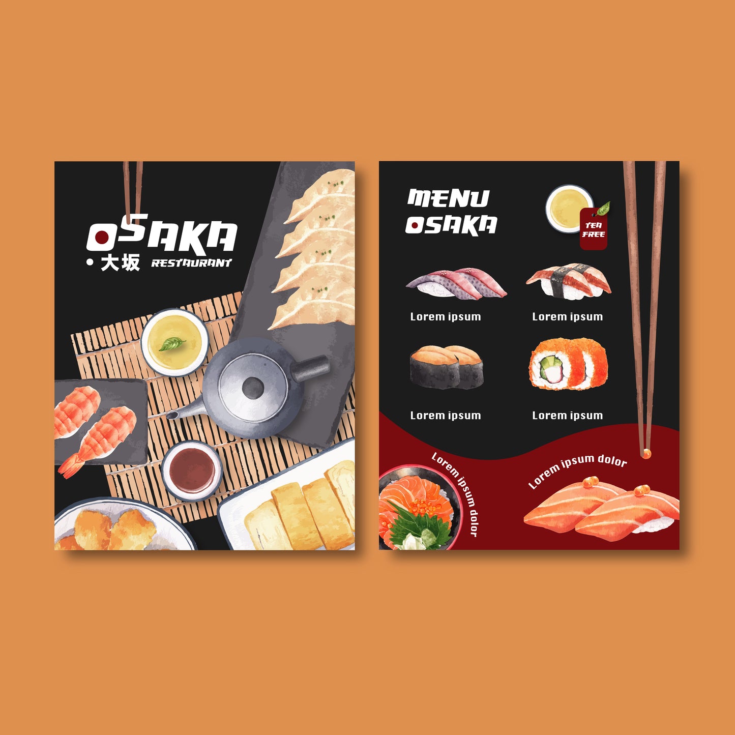 50+ Sushi Restaurant Menu Templates | Printable Japanese Menu Design Bundle for Dine-in, Takeout & Promotions