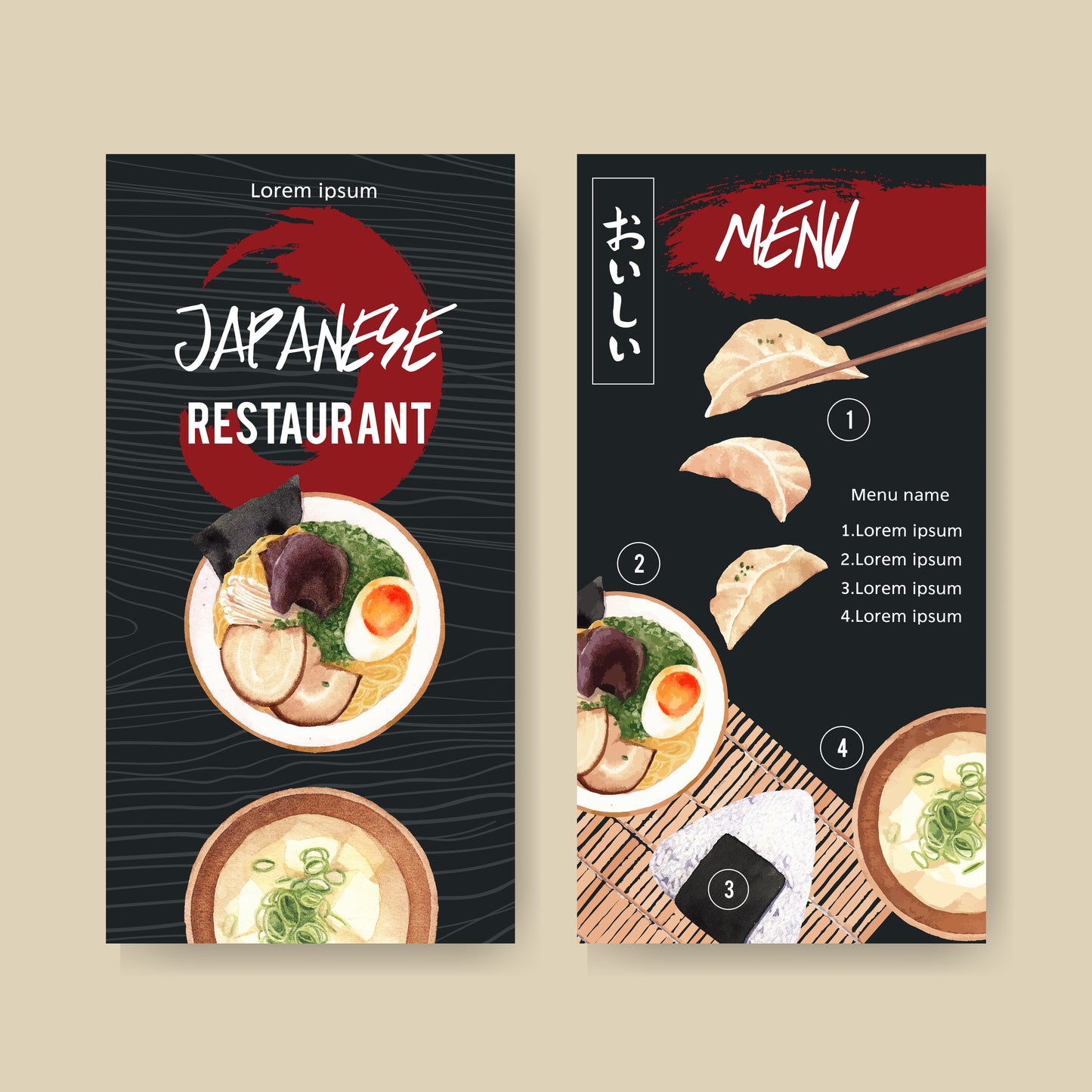 50+ Sushi Restaurant Menu Templates | Printable Japanese Menu Design Bundle for Dine-in, Takeout & Promotions