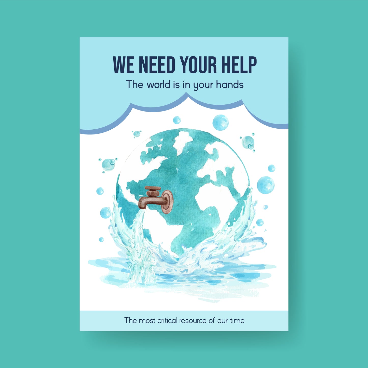 21 World Water Day Poster & Social Media Templates | Printable Water Conservation Awareness Designs